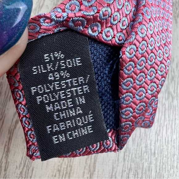 620 - Michael Kors Linatta Dot Tie Coral 630 2MKC24-1021 Silk Blend $69.50 - Picture 3 of 5